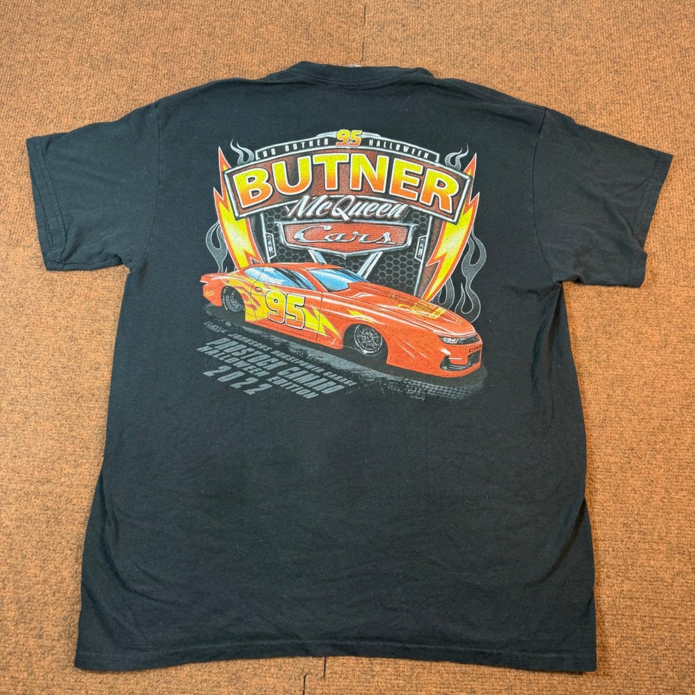 Gildan Bo Butner Pro Stock Camaro Halloween 2022 Racing T-Shirt Mens L Black